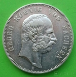 5 марок, Саксония, 1903 год., фото №3