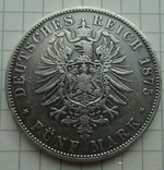 5 марок, 1875 год, Бавария,, фото №7