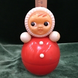 Кукла неваляшка целлулоид пр-ва СССР 14,5 см. см видео обзор, фото №13