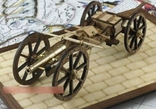 1/45 Сборная деревянная модель наполеоновского полевого орудия., фото №2