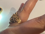 Золотое Кольцо Печатка Перстень 585 пробы 12.8 г. Ручная Работа сделано под заказ, фото №7