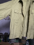 Рубашка 42 - 3 военная внутренняя служба МВД СССР зеленая, фото №5