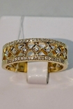 Кольцо каблучка обручалка Дорожка ажурная бриллиант діамант жёлтое золото 585 19-19,5р, фото №4
