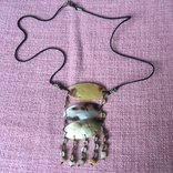 Ожерелье этно стиль перламутр, тигровая расцветка,19 гр, photo number 3
