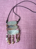 Ожерелье этно стиль перламутр, тигровая расцветка,19 гр, photo number 6