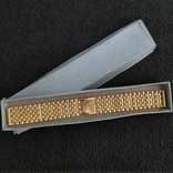 Позолоченный браслет 18 мм СССР + коробочка, фото №2