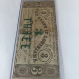 Три доллара США, Луизиана, 1862 год, фото №11
