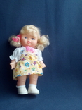 Куколка в платьице и туфельках с двумя хвостиками, 18 см, фото №9