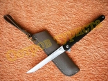 Нож складной полуавтомат Флиппер M390 танто с чехлом 4370, фото №3