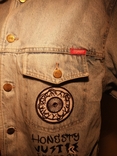Курточка джинсовая разрисованная моющими красками, фото №6