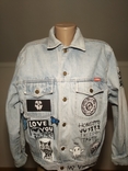 Курточка джинсовая разрисованная моющими красками, фото №10