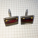 Vintage cufflinks with a beautiful pattern, costume jewelry, USSR, photo number 11