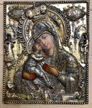 Икона Богородицы Владимирская 18 век, фото №4