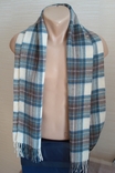 James Pringle 100 % Pure new wool Шерстяной теплый мужской шарф с бахромой, photo number 5