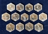 Набор настольные медали, памятные жетоны ОАО Атомная Корпорация ТВЭЛ, 1996-2006, фото №4