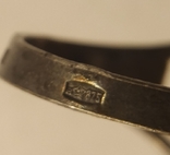 Кольцо с янтарём,серебро 875, фото №5