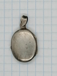Винтажный кулон локет серебро, фото №3