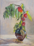 Painting "Physalis", canvas on cardboard, 30x40, still life, bouquet., photo number 9