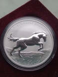 Австралия 1 доллар 2021 г. Лошадь Брамби Брумби (серебро 999 пробы, 1 унция) Конь, photo number 4