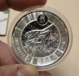 Красота!! Монета "Марлин" Каймановы острова, 2017 серебро 1 унция 999, 1 долл, фото №5