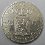 2 1/2 гульдена 1869 год, Нидерланды, Виллем III,Серебро, фото №5