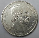 2 1/2 гульдена 1869 год, Нидерланды, Виллем III,Серебро, фото №6