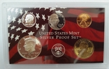 США годовой набор 2006, 10 монет Proof,серебро,сертификат, photo number 7