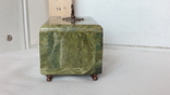  2831 шкатулка коробка коробочка из СССР натуральный камень змеевик, фото №5