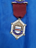 Масонская медаль 1939г серебро 925пр. Англия, фото №2