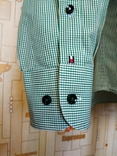 Рубашка зеленая клетка TOMMY HILFIGER Швейцария коттон p-p 39 (состояние нового), фото №6