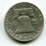 50 центов 1963 г Серебро Монетный двор D, фото №3