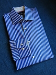 Рубашка сине-белая полоса TOMMY HILFIGER коттон p-p 39 (состояние нового), photo number 9