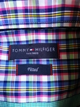 Рубашка зеленая микроклетка TOMMY HILFIGER коттон p-p 39 (состояние нового), фото №10