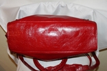 Кожаная сумка шоппер красная кожа люkc кoпия Balenciaga Италия, фото №9