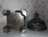 Винтажная ваза, урна, кубок с крышкой, фото №3