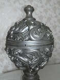 Винтажная ваза, урна, кубок с крышкой, фото №4