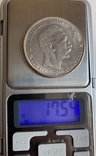 Монета 5 марок 1907 год, вес 17,54 грамм. Копия, фото №5