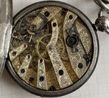 Часы старинные John Salter, производство H. Moser, серебро, d 45 мм, ключевка, 19 век, фото №7