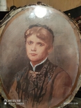 Старинный Женский портрет,бумага,картон подпись И.Крамской 1879г, фото №8