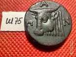 Пантикапей.Обол.Сатир-бык.Медь.293-283 г.г.до.н.э.Правление Спартока 3., фото №3