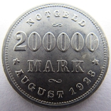 Вольный и ганзейский город Гамбург, 200 000 марок 1923 г. + сертификат, numer zdjęcia 3
