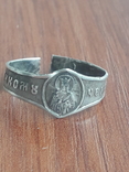 Серебряное кольцо 84 пробы в.м Варвары, фото №2