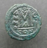 Юстин II и София, Константинополь 565-578 гг., фоллис, фото №4