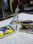 Настольная миниатюра Пабло Пикассо"Читающие девушки" 925 проба, эмаль., фото №6