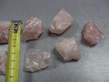 Камни минералы Розовый кварц лот 7 шт, фото №5