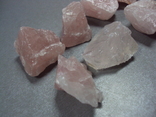 Камни минералы Розовый кварц лот 7 шт, фото №11