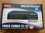 Супутниковий + Ефірний Т2 тюнер (ресивер) World Vision Foros Combo DVB-T2/S2/C, numer zdjęcia 2