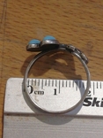 Серебреное кольцо с камнями. (К7), photo number 2