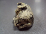 Figure miniature netsuke bone bull figurine bull height 2.7 cm, length 4.5 cm, weight 28.81 g, photo number 6