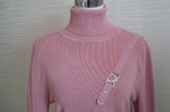 Гольф женский розовый с украшением хлопок+ добавки 46/48, photo number 4